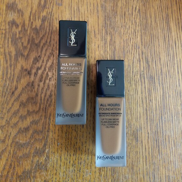 NIB Lot of 2 YSL All Hours Foundation B80 Chocolate .84oz each - Picture 1 of 16